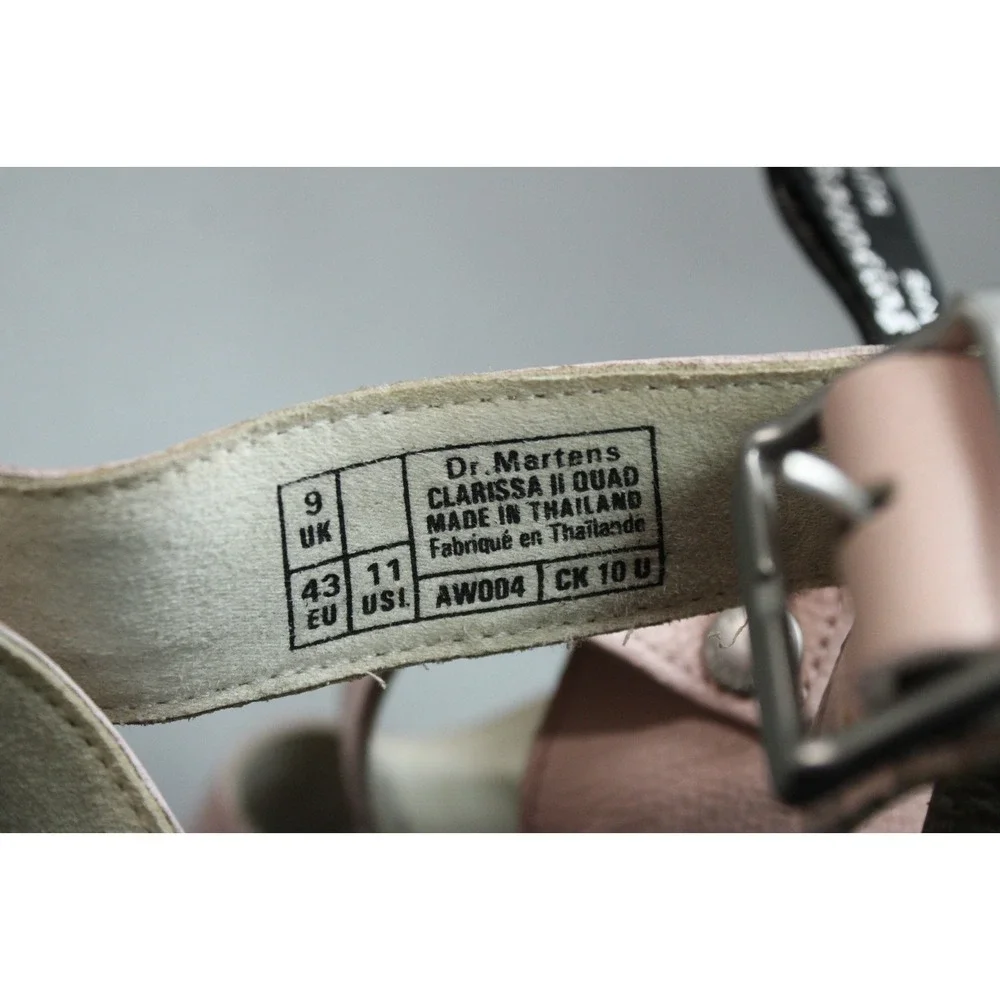 Dr Martens Clarissa‎ II Quad Sandals Womens US Size 11 Lilac Leather Platform